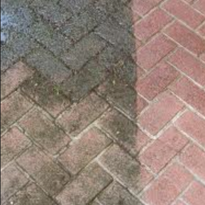 pressure washing a residential area in Post Falls, Idaho