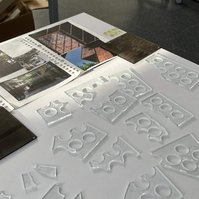 12.2 pieces in angle | float glass, drilling glass, light | 06.02.2023 | doryeek