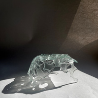 12.2 | 3mm float glass, kiln, plaster, mould, pen, pencil, marker, tracing paper | 06.02.2023 - tbc. | glass art work, constructivism, glass artist based in uk, from hong kong, new materialism, vitality, destruct and reconstruct, entropy
