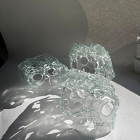 12.2 | 3mm float glass, kiln, plaster, mould, pen, pencil, marker, tracing paper | 06.02.2023 - tbc. | glass art work, constructivism, glass artist based in uk, from hong kong, new materialism, vitality, destruct and reconstruct, entropy