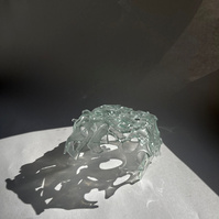12.2 | 3mm float glass, kiln, plaster, mould, pen, pencil, marker, tracing paper | 06.02.2023 - tbc. | glass art work, constructivism, glass artist based in uk, from hong kong, new materialism, vitality, destruct and reconstruct, entropy