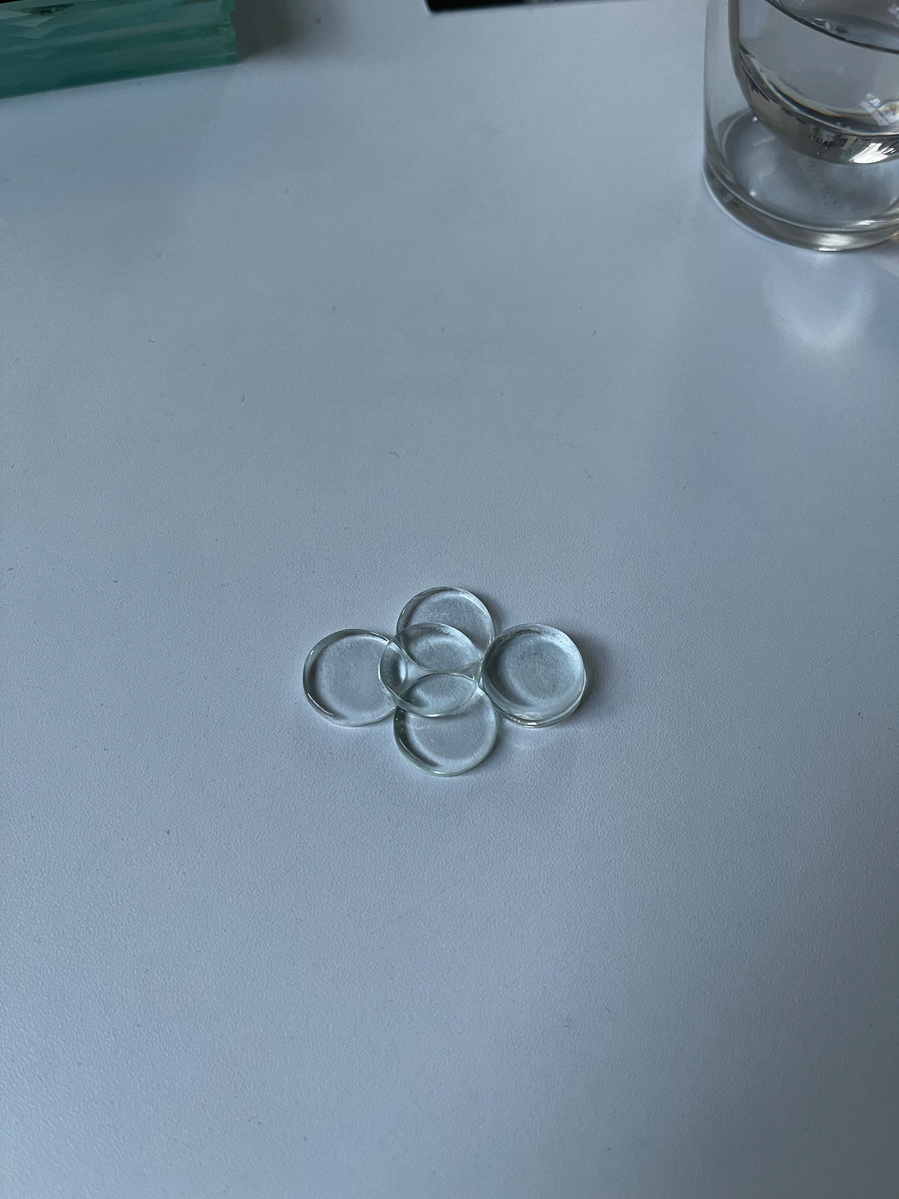 12.1.602 | 3mm float glass, drilling machine, grinder, plaster, fibre paper, kiln, water | 09.02.2023 | doryeek