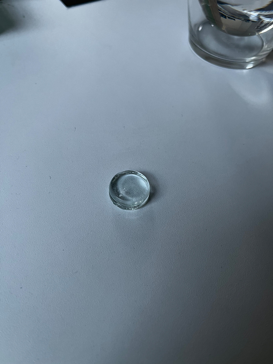 12.1.203 | 3mm float glass, drilling machine, grinder, plaster, fibre paper, kiln, water | 09.02.2023 | doryeek