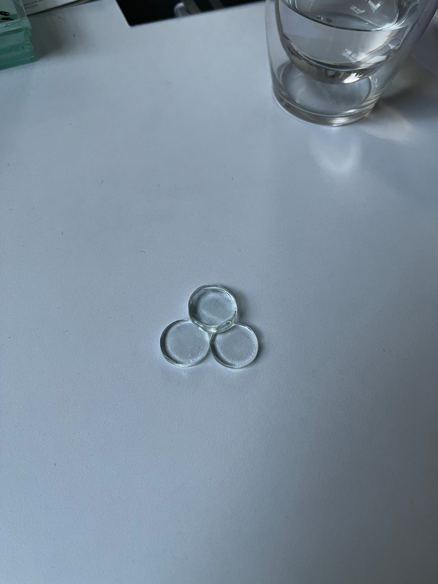 12.1.401 | 3mm float glass, drilling machine, grinder, plaster, fibre paper, kiln, water | 09.02.2023 | doryeek