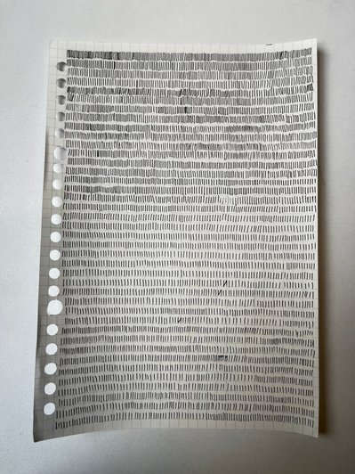 1111 | intuitive 27 | pen, A5 paper | 03.03.2023