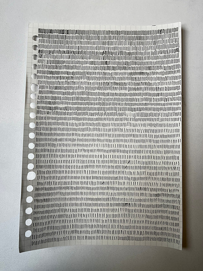 1111 | intuitive 27 | pen, A5 paper | 03.03.2023