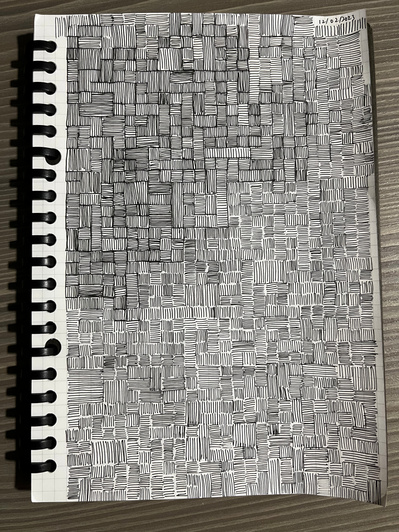 0101 | intuitive sketch 10 | A5 paper, pen | 12.02.2023 | doryeek | abstract