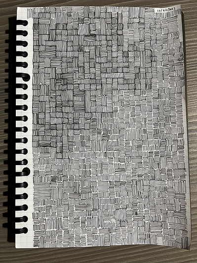 0101 | intuitive sketch 10 | A5 paper, pen | 12.02.2023 | doryeek | abstract