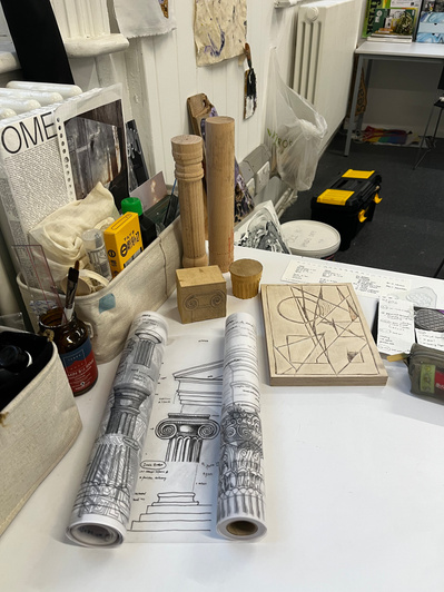 6 | column | wood | wood handcraft, wood turning, dremel, bandsaw, sanding paper | 03.03.2023 | doryeek