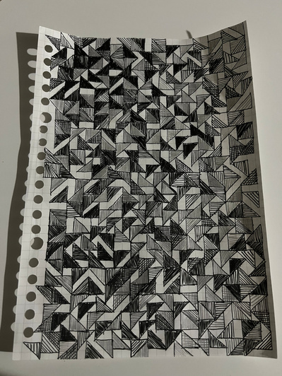 0303 | intuitive sketch 11 | A5 paper, pen, pencil | 14.02.2023 | doryeek