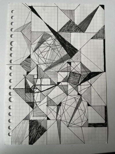 intuitive sketch 17 | pen, pencil, A5 paper | 21.02.2023 | doryeek