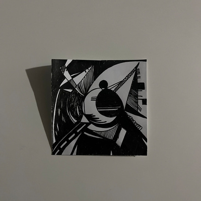 untitled | fine liner, paper | 9 x 9 cm | dada, surrealism, abstraction, geometry, constructivism