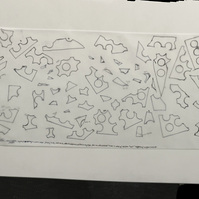 12.2 outline overview | pen, pencil, marker, tracing paper | 06.02.2023 | doryeek