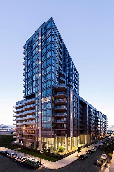 Exterior architecture photograph os Solano condo project in Old Montreal