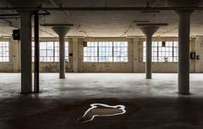 Photo d'architecture  montrant l'intérieur d'un édifice en démolition