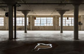 Photo d'architecture  montrant l'intérieur d'un édifice en démolition