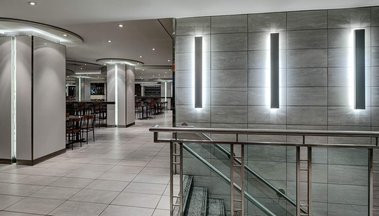 Food court area in Place Ville-Marie in Montréal