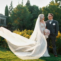 Sunset wedding portraits at Idylwylde Golf Course Sudbury