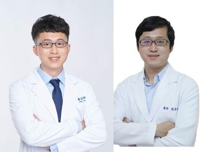 男家醫科醫師形象照藍色襯衫深藍色領帶服裝穿搭姿勢手抱胸醫院醫師介紹