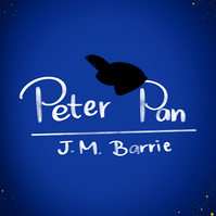 Peter Pan book cover sketch, vignette design