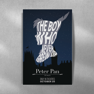 Peter Pan movie poster mockup