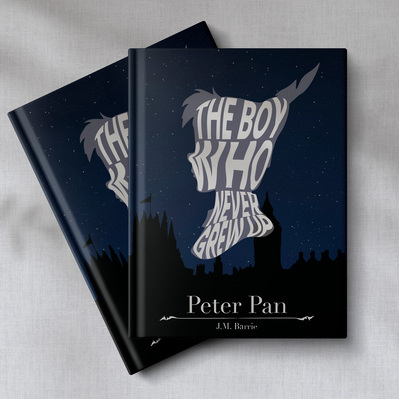 Peter Pan book specimen mockup