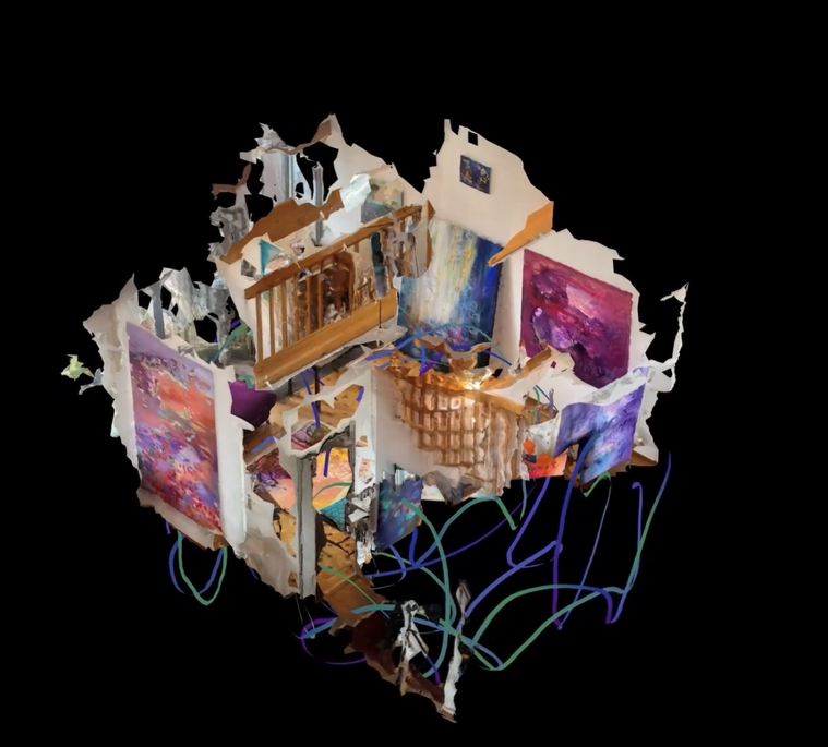 Visual Artist Irma Hameri
3-D virtual studio visit, Visarte Vaud, Switzerland
