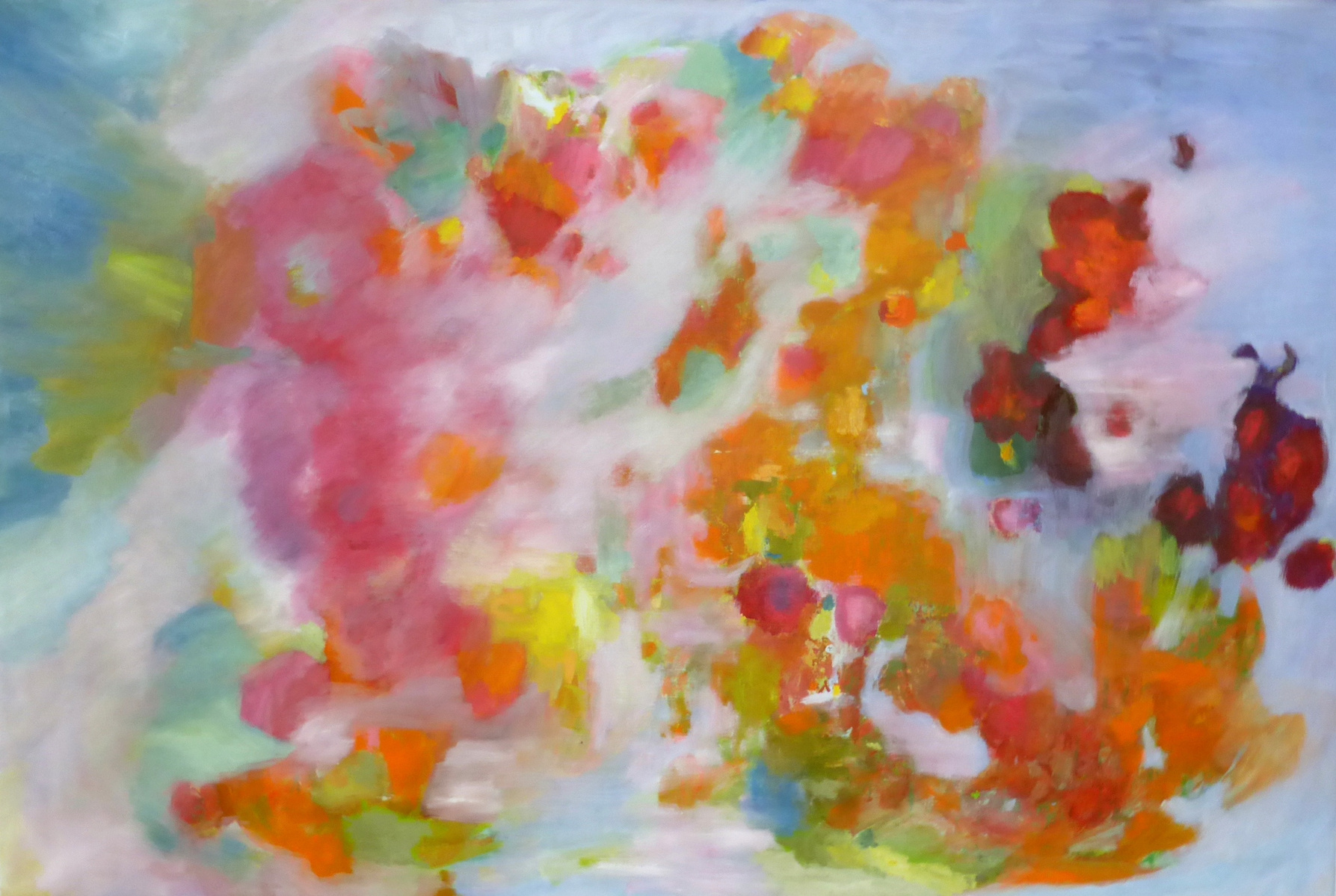 "Prediction"  by Irma Hameri, acrylic painting on canvas that is unreturned without compensation for artist from gallery that exhibited it in Art Palm Beach, 2016. 
