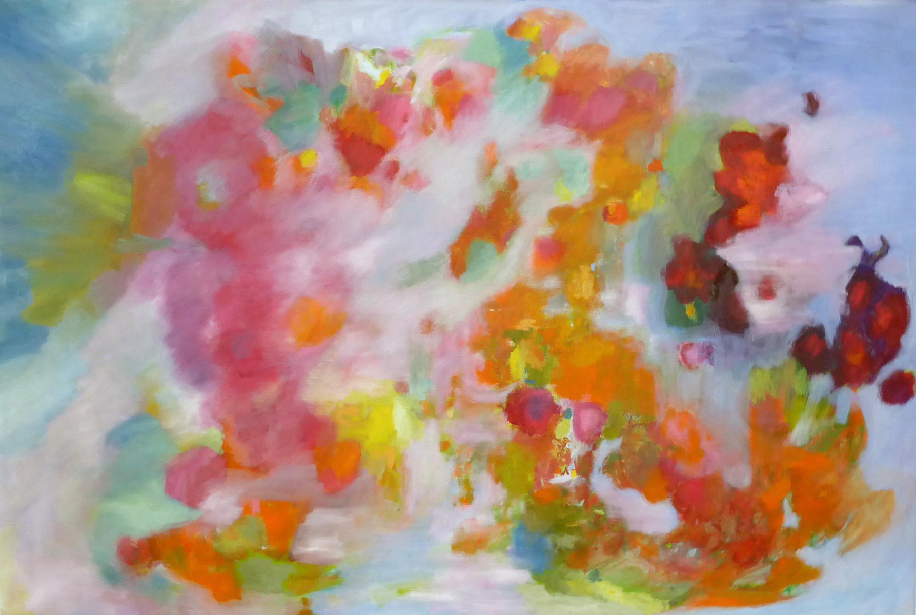 "Prediction"  by Irma Hameri, acrylic painting on canvas that is unreturned without compensation for artist from gallery that exhibited it in Art Palm Beach, 2016. 