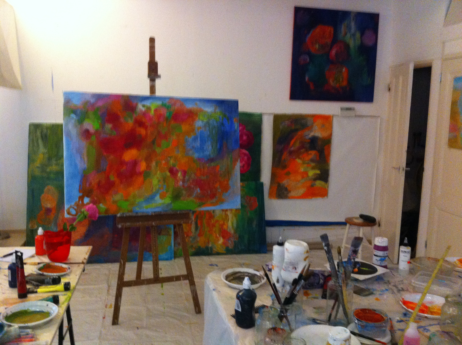 "Prediction"  by Irma Hameri, acrylic painting on canvas that is unreturned without compensation for artist from gallery that exhibited it in Art Palm Beach, 2016. 