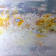 "St-Sulpice" breeze of the lake, oil painting by Irma Hameri