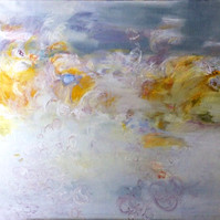 "St-Sulpice" breeze of the lake, oil painting by Irma Hameri