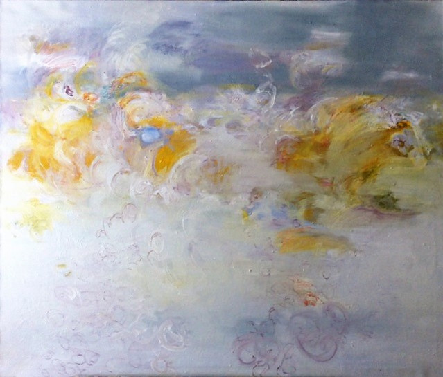 "St-Sulpice" breeze of the lake, oil painting by Irma Hameri