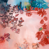 "Within Well" oil painting on canvas by Irma Hameri.