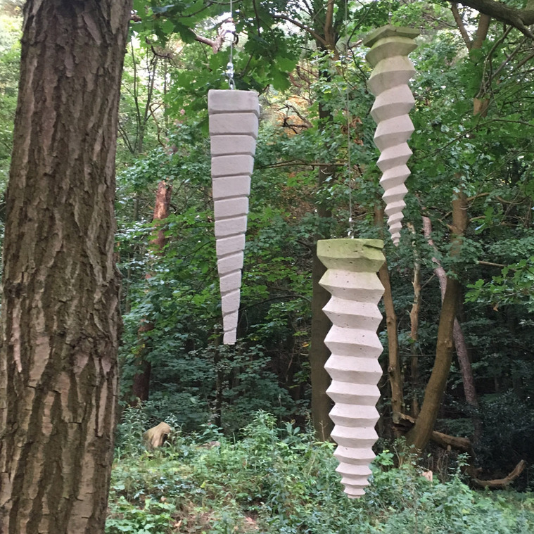 Kalksteen uit Frankrijk boom hangers oorbellen Hoefnagels