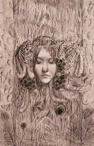 Drawing of Eurydice. September 2019.