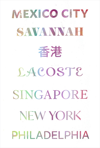 "Places I've called home " Screenprint. (2019)