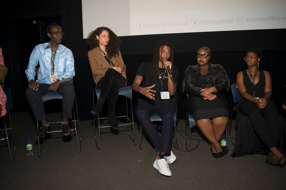 Director Yvano Antonio speaks at the Montreal International Black Film Festival in September 2019