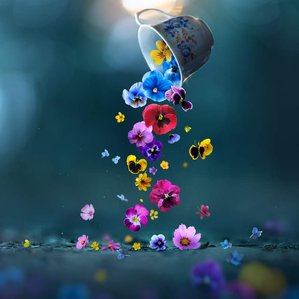 Ashraful Arefin's dreamy colorful flower Spring image