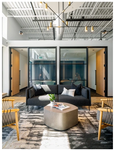 Interior Photography - Office architecture showcasing the reception area