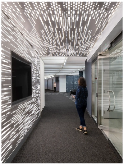 Interior Photography - Commercial workplace interiors showing hallway