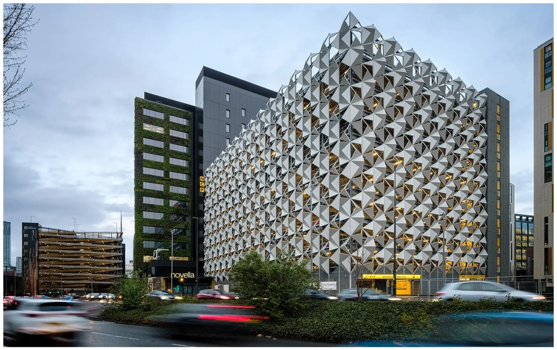 Architecture photography Manchester - Modern parking building