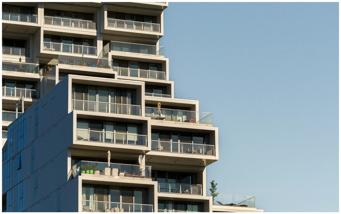 Staggered Balcony - Architectural photography