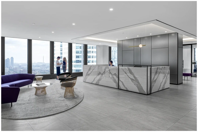 Interior Photography - Office architecture showcasing the reception area