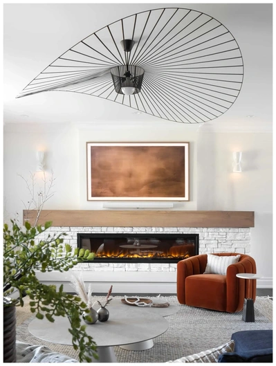 Interior Photography - Luxury residential interior showcase modern fireplace