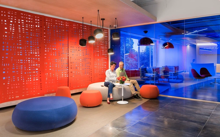 Reception space – commercial office photography Manchester