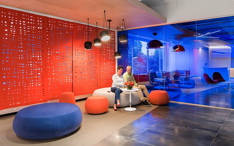 Reception space – commercial office photography Manchester