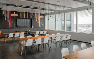 High-quality architectural photography by a professional interior photographer, showcasing commercial fit out design.