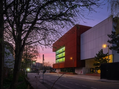 Stunning architectural photography of an infrastructure project.