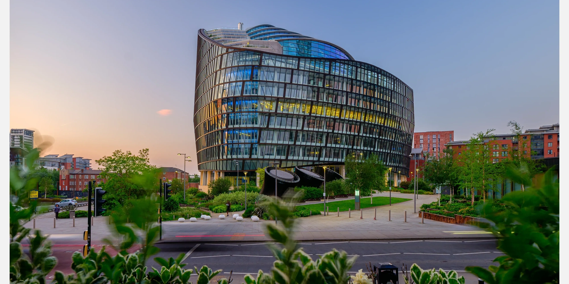 Stunning architectural photography of a commercial development.